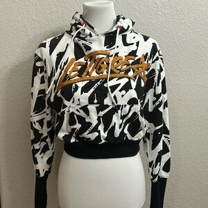 Le Tigre Black and Gold Hoodie Jacket